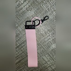Hand Crafted Pink Key Chain Wristlet